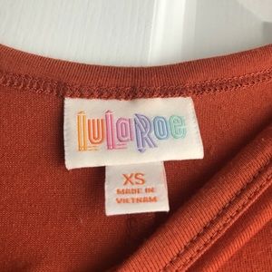 Burnt orange xs LuLaRoe Carly